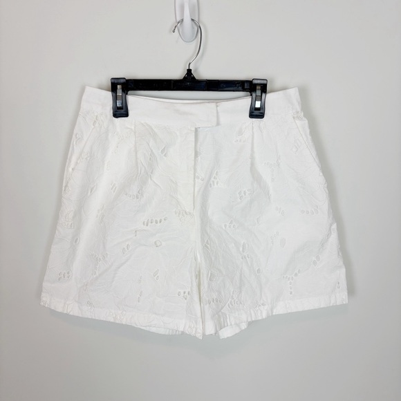 French Connection Rhodes Floral Lace Cotton Shorts Size XS - Picture 1 of 8